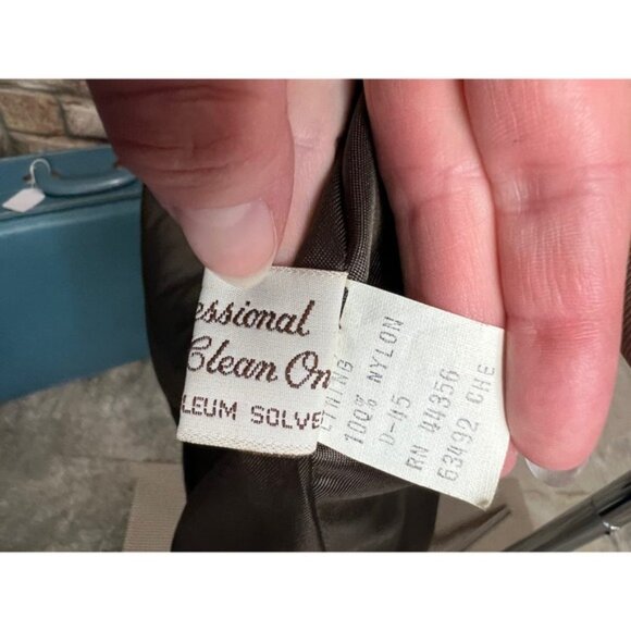 leather blazer Vintage brown - Picture 13 of 14